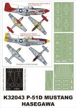 Montex Masques P-51D Mustang 1/32 Verri�re + Insignes Hasegawa