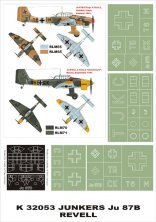 Montex Masques peinture Ju-87B Stuka 1/32 pour Revell