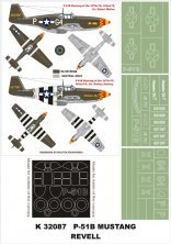 Montex Masques P-51B Mustang 1/32 Verri�re + Marquages Revell