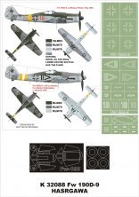 Montex Masques Fw-190D-9 1/32 Hasegawa Hobby 2000