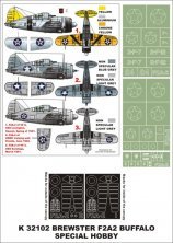 Montex Masques Brewster F2A-2 Buffalo 1/32 Czech/Special