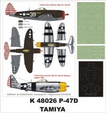 Montex Masques P-47D Thunderbolt Bubbletop 1/48 Tamiya