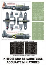 Montex Masques peinture 1/48 Douglas SBD-3 Dauntless Acc.M.
