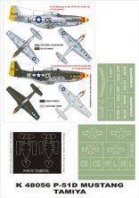 Montex Masques P-51D Mustang 1/48 Verri�re et Marquages Tamiya