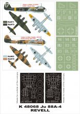 Montex Masques Cockpit Junkers Ju-88A-4 1/48 Revell