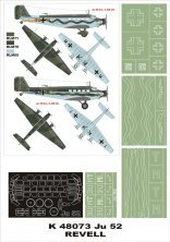 1/48 Junkers Ju-52/3M canopy frame paint masks inside and outsid