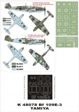 Masques Montex 1/48 Bf-109E-3 Cadre Verri�re
