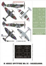 Montex 1/48 Masques Peinture Spitfire Mk.IX Verri�re & Insignes