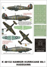 Masques Montex 1/48 Hawker Hurricane Mk.I Hasegawa