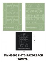 Montex 1/48 P-47D Thunderbolt Razorback Masks