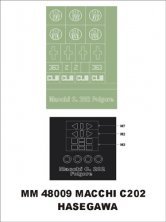 Montex Paint Masks Macchi C.202 1/48 Hasegawa Canopy Frame