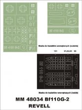 Montex 1/48 Bf-110G-2 Masks Revell Canopy Frame