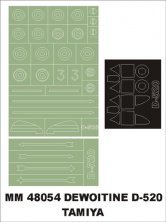Montex 1/48 Dewoitine D.520 Canopy Paint Masks