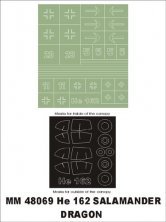 1/48 Heinkel He-162A-2 Salamander masks