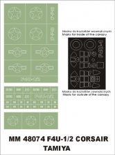 Montex 1/48 F4U-1 Corsair Paint Masks Canopy Frame