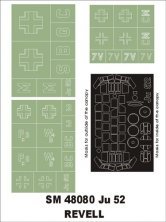 Montex 1/48 Junkers Ju-52/3M Canopy Frame Paint Masks