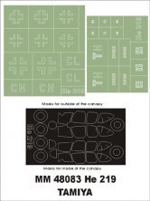1/48 Heinkel He-219A-7 Uhu masks