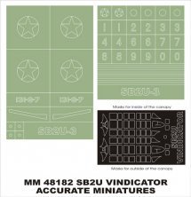 Montex SB2U Vindicator Masks 1/48 Accurate Miniatures