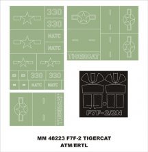 Montex Masks F7F-2 Tigercat 1/48 Canopy Frame
