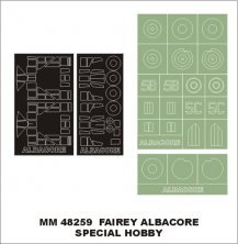 Montex 1/48 Fairey Albacore Mk.I Paint Masks