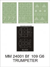 Montex 1/24 Bf-109G-6 Canopy and Insignia Masks