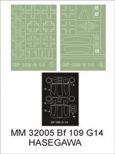 Montex Bf-109G-14 Masks 1/32 Hasegawa Paint Insignia