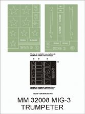 Montex Masks MiG-3 1/32 Trumpeter Canopy Frame