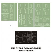Montex Paint Masks F4U-4 Corsair 1/32 Canopy Frame Trumpeter