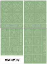 1/32 Raf Roundels Type A1 insignia and markings masks for