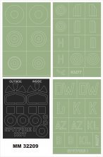 1/32 Supermarine Spitfire Mk.Ia Mid outside & inside mask