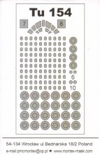 1/144 Tupolev Tu-154M (outside) (for Zvezda)