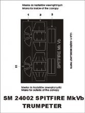 Masques peinture Spitfire Mk.VB 1/24 Montex Trumpeter