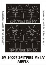 Montex 1/24 Masques peinture Spitfire Mk.I/Mk.V Airfix