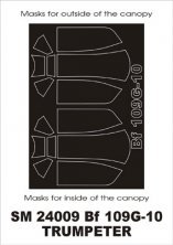 Masques Montex Bf-109G-10 Cadre Verri�re 1/24 Trumpeter