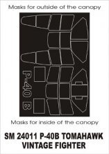 Masques Montex 1/24 Curtiss P-40B Tomahawk Canopy Frame