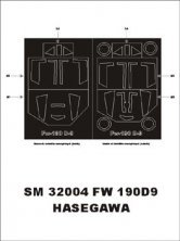 Focke-Wulf Fw-190D-9 Canopy Masks 1/32 Montex