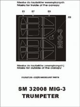 Masques peinture MiG-3 1/32 Montex Trumpeter