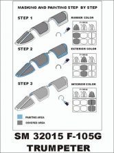 Masques peinture F-105G Montex 1/32 Trumpeter