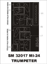 Masques de Peinture Montex Mi-24V Hind-E 1/35