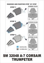 Montex Lackiermasken Kabinenfenster A-7D/A-7E 1/32