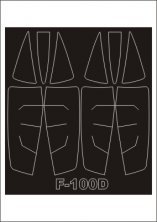 Canopy Frame Paint Masks F-100D Super Sabre 1/32