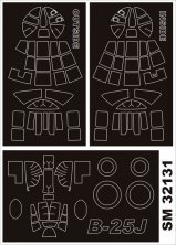 Montex Masques peinture verri�re B-25J Mitchell 1/32