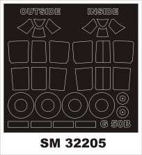 1/32 Fiat G.50bis masks