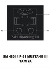 Montex 1/48 P-51 Mustang Mk.III Masque Verri�re Ext�rieur