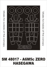 Masques peinture Montex A6M5c Zero 1/48 Hasegawa