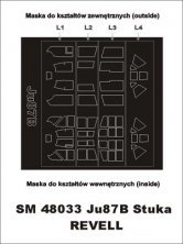 Masques peinture Montex Ju-87B Stuka 1/48 Revell