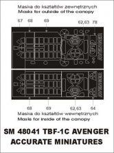 Montex Masques Peinture TBF-1C Avenger 1/48