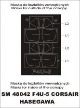 Montex 1/48 F4U-5 Corsair Masques Cadre Habitacle