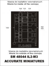 Montex 1/48 Il-2M3 Masques de peinture cadre verri�re