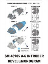 Canopy Frame Paint Masks A-6E Intruder 1/48 Montex